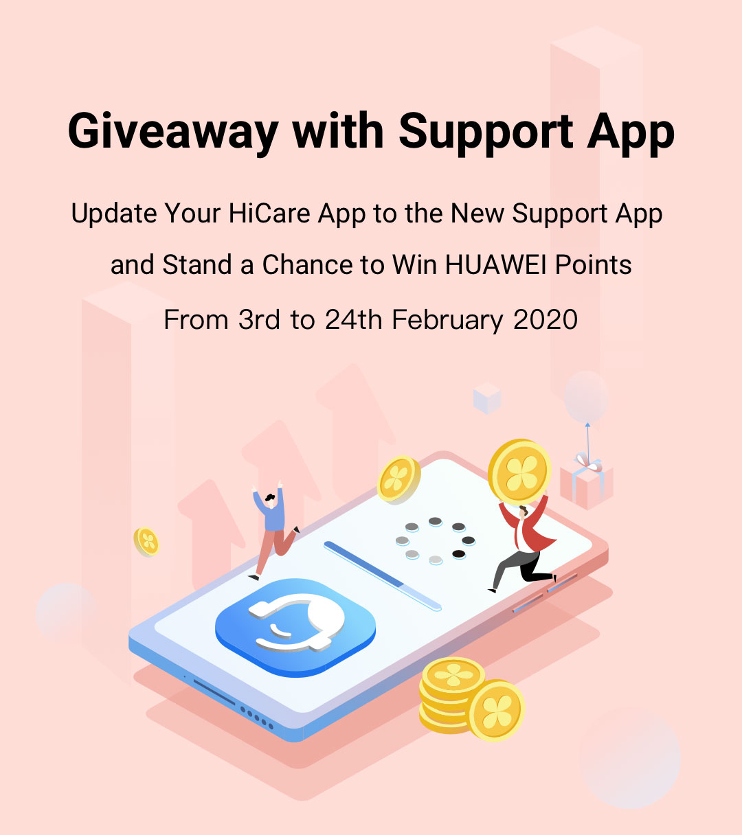 Giveaway with Support App