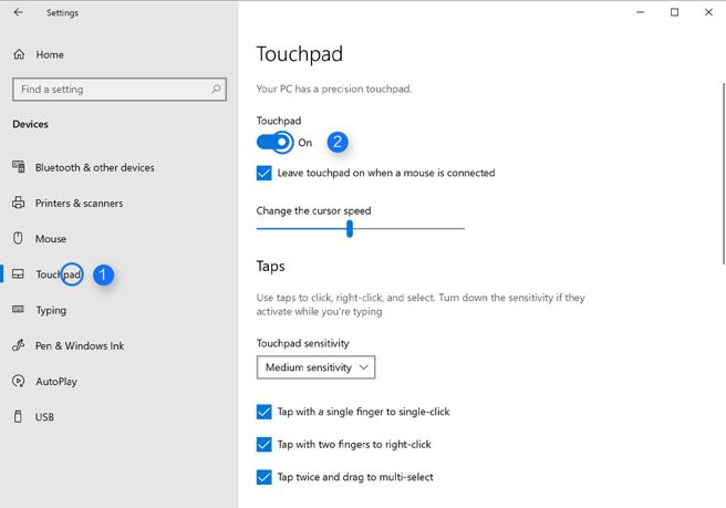 how to disable pinch zoom windows 10