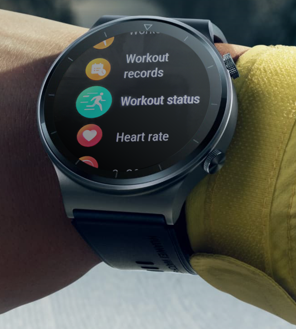 Huawei watch gt sales workout status