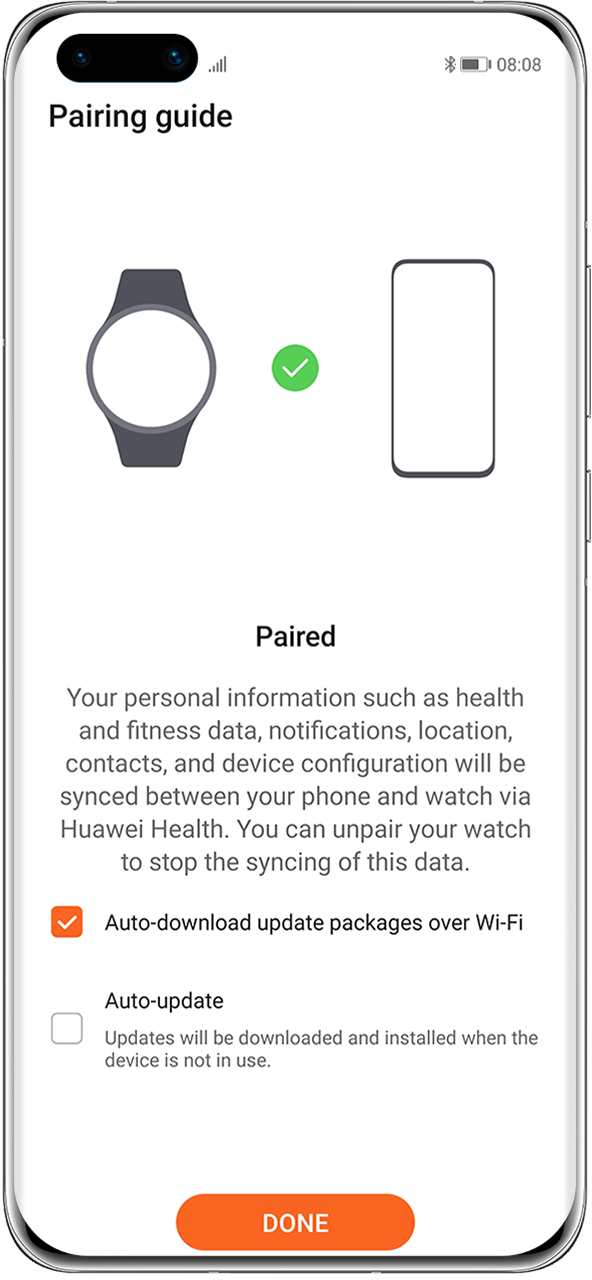 Watch app 2024 not pairing