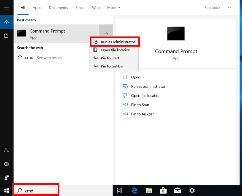 windows 10 command prompt opens then closes