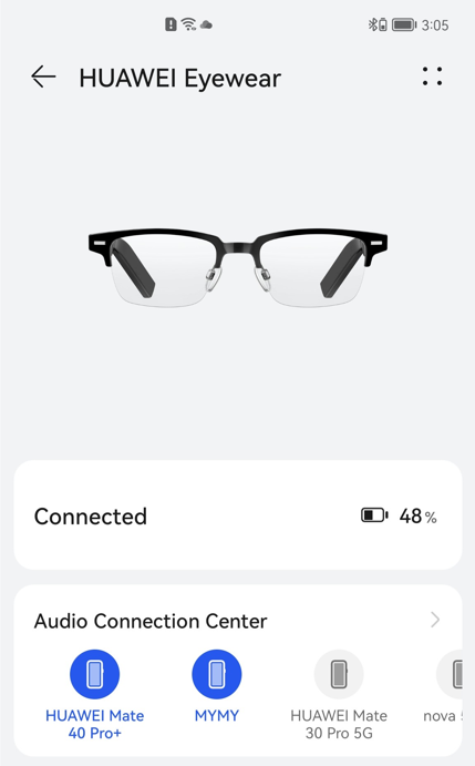 Connect HUAWEI Eyewear to two devices at the same time | HUAWEI