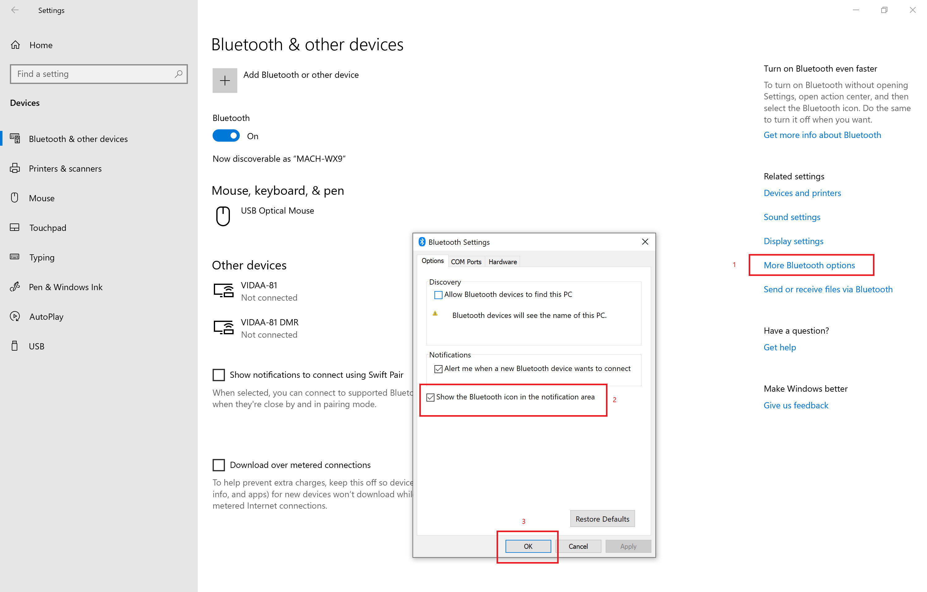 No Bluetooth Icon Is Displayed On The Taskbar Of My Computer Huawei Support Ireland
