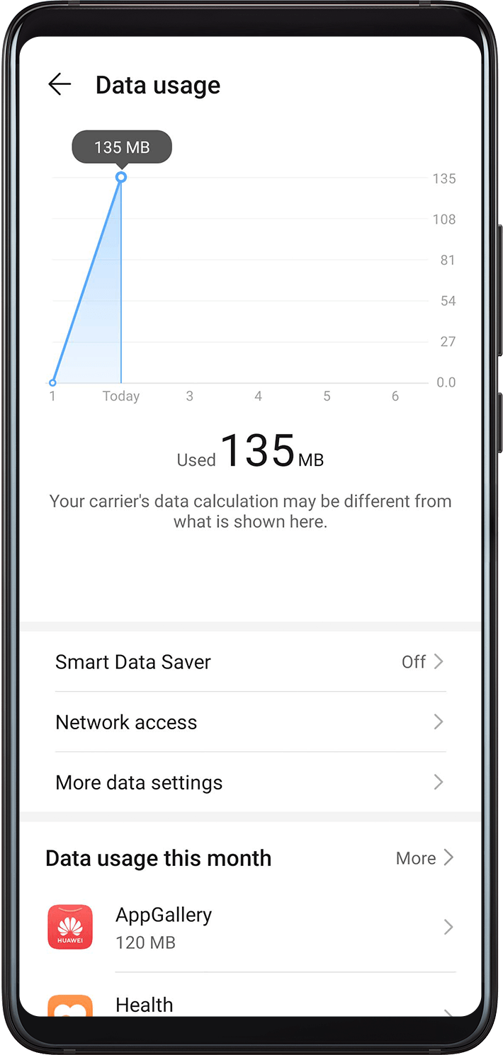 hide data usage from carrier