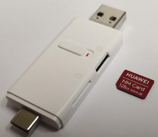 Type C / USB 3.0 NM Nano Memory Card & Micro SD Card Reader for Huawei  Cellphone