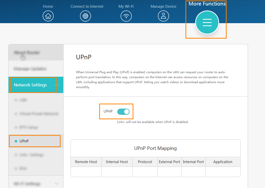 How do enable UPnP | Support Philippines