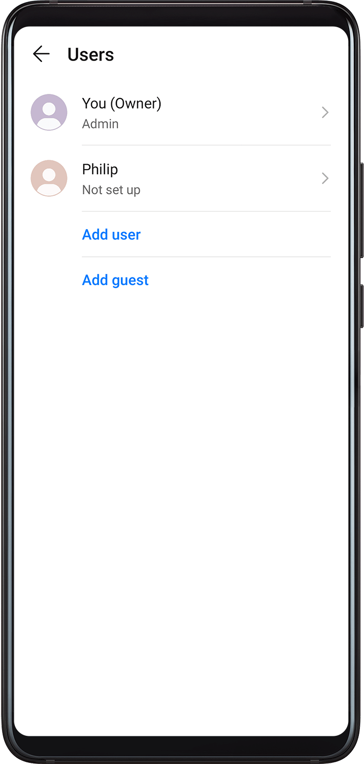 Set Up Users | HUAWEI Support India