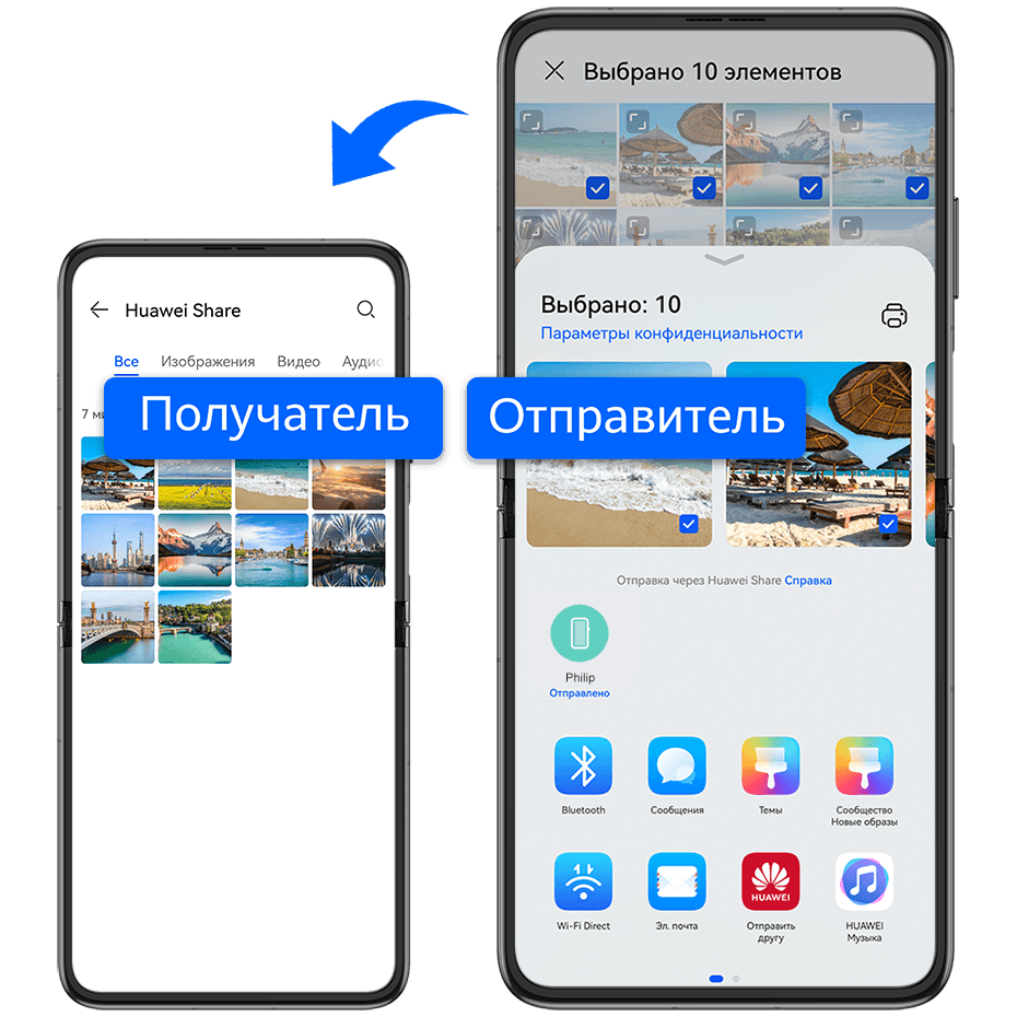 Обмен файлами между устройствами с помощью Huawei Share | HUAWEI поддержка  Узбекистан