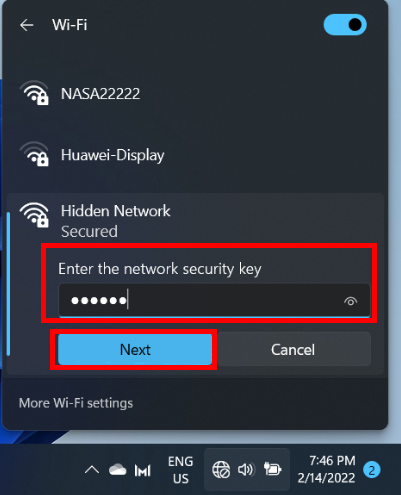 huawei network security key