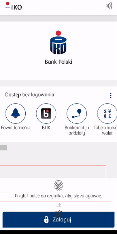 Ikoのログイン画面に指紋のアイコンが2つ表示されます Huawei Podrska Srbija