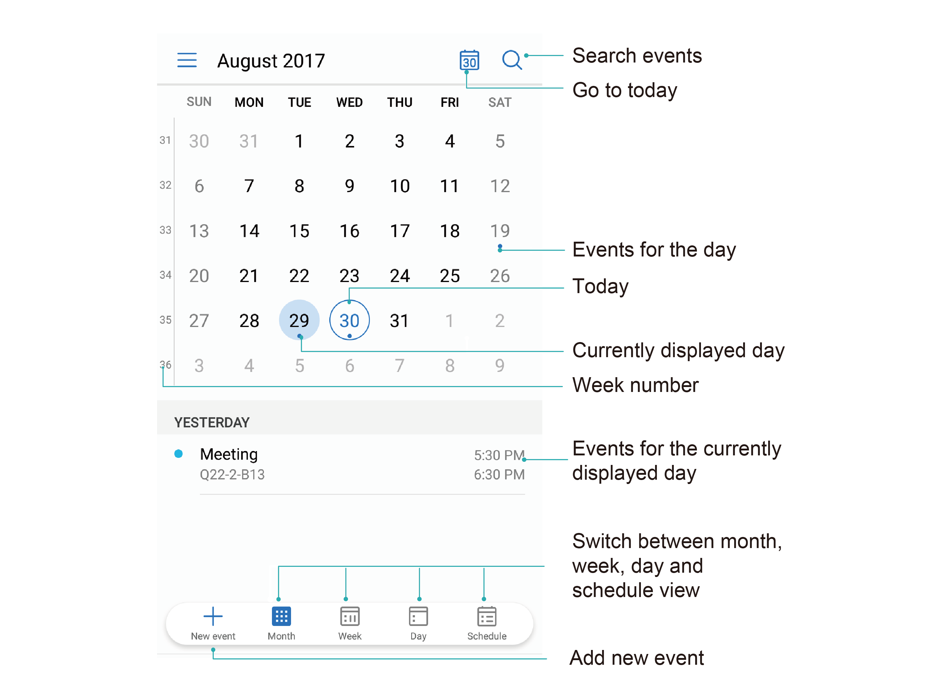 Use Calendar To Manage My Schedule How To Use Calendar To Manage My Schedule How To Create An Event Huawei Support Levante