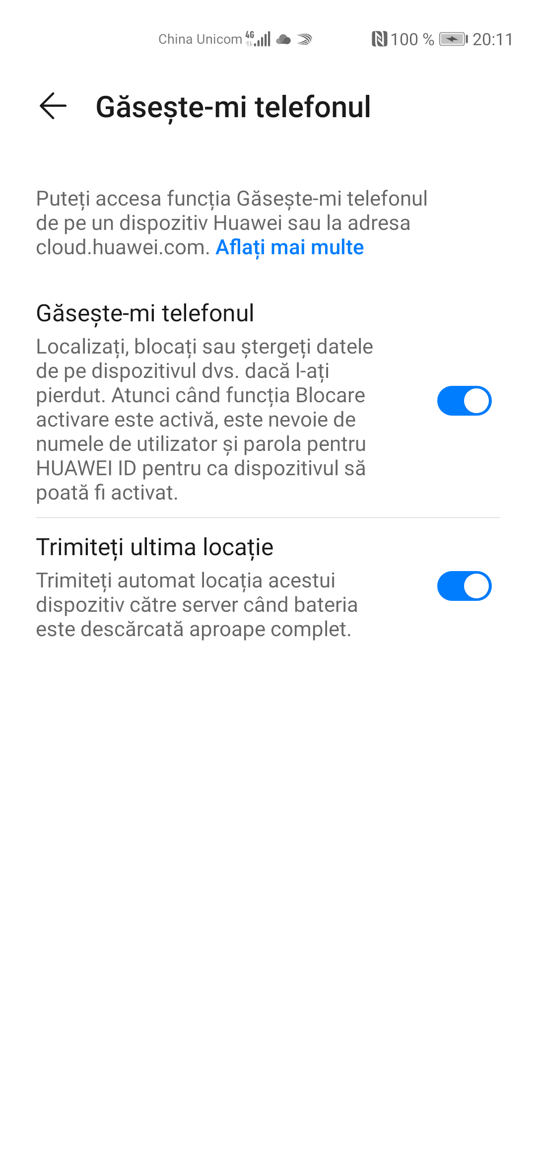 Despre FuncÈ›ia TrimiteÈ›i Ultima LocaÈ›ie Din AplicaÈ›ia GÄƒseÈ™te Mi Telefonul Huawei Support Deutschland