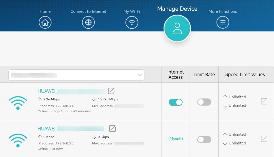 Prime web kone How to manage the devices connected to a Huawei router | HUAWEI Support  Global