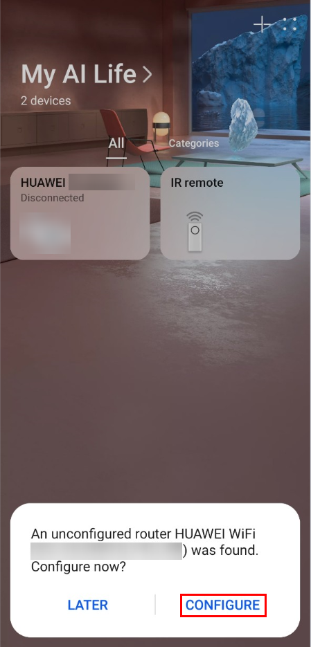 configuration routeur fibre optique Huawei Maroc Telecom IAM